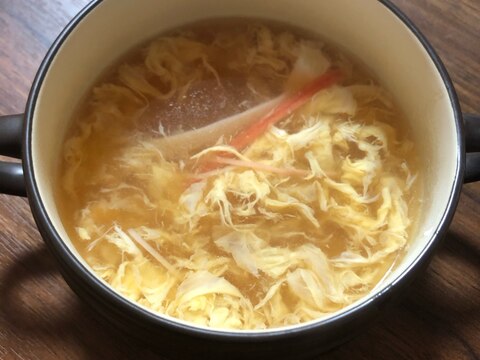 カニかまの卵スープ
